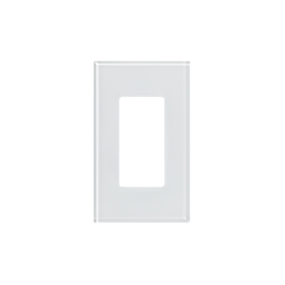 Tapa de cristal para apagador o atenuador, 1 espacio.