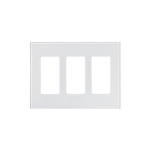 Tapa de cristal para apagador o atenuador, 3 espacio.