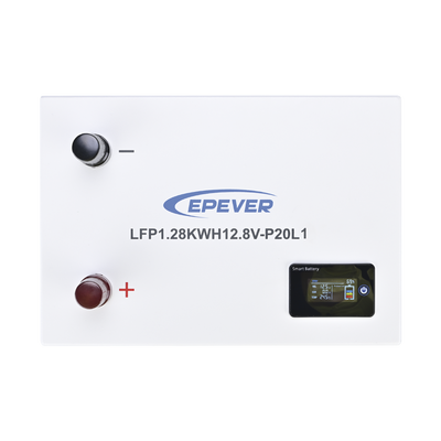 Batería de Litio LiFePO4 12.8Vcc, 100Ah, 1.28KwH, Pantalla LCD para Monitoreo Local, Carcasa Metálica