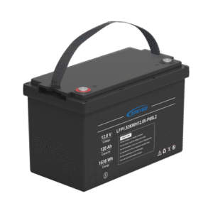 Batería de Litio LiFePO4 Ciclo Profundo 12.8Vcc, 120 Ah, 1.53Kwh, para Exterior, Libre de Mantenimiento