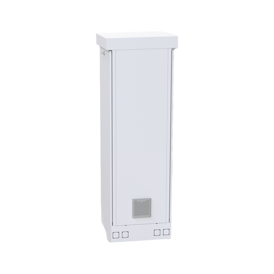 Gabinete para Piso, Capacidad, 31 Unidades de Rack, Doble puerta y Postes frontales e intermedios ajustables, Color Blanco, Se envía el Gabinete Armado.