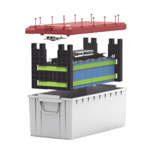 Batería LiFePO4 25.6V 100AH / Con BMS Integrado / Vida Útil de más de 3500 Ciclos / Conector RS485 y CAN Batería LiFePO4 25.6V 100AH / Con BMS Integrado / Vida Útil de más de 3500 Ciclos / Conector RS485 y CAN