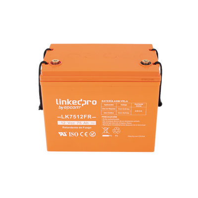 Batería 12 V / 75 Ah / UL / Tecnología AGM-VRLA / Vida útil promedio de 5 años / Retardo a la flama / Para uso en equipo electrónico, Alarmas de Intrusión / Incendio/ Control de acceso / Video Vigilancia / Termina Batería 12 V / 75 Ah / UL / Tecnología AGM-VRLA / Vida útil promedio de 5 años / Retardo a la flama / Para uso en equipo electrónico, Alarmas de Intrusión / Incendio/ Control de acceso / Video Vigilancia / Termina