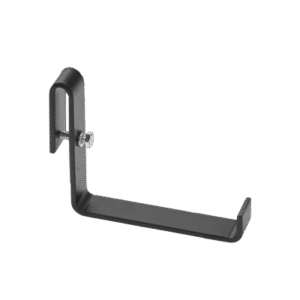 Accesorio Montaje en L, Para Instalación Adicional Aérea de Cables, de Acero, Color Negro