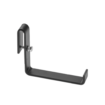 Accesorio Montaje en L, Para Instalación Adicional Aérea de Cables, de Acero, Color Negro