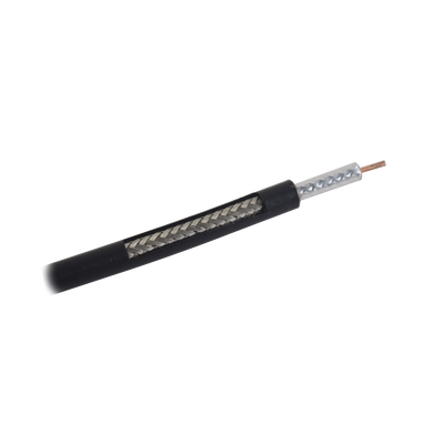 Carrete de 100m, Cable Coaxial RG-58 LMRLW-195, Baja Pérdida de 50 Ohms, Conductor de Cobre Sólido