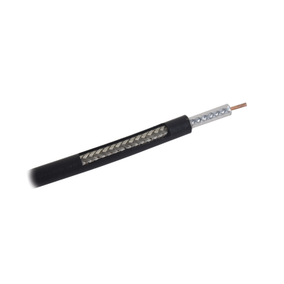 Carrete de 305m, Cable Coaxial RG-58 LMRLW-195, Baja Pérdida de 50 Ohms, Conductor de Cobre Sólido, Malla de Aluminio