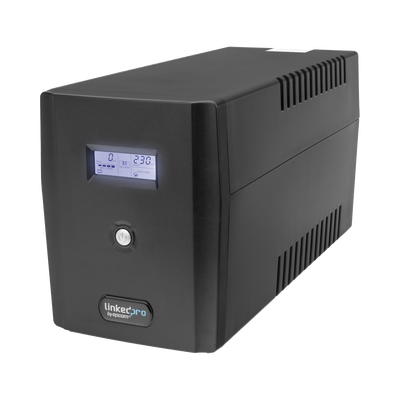 UPS 1500VA/900 W Pantalla LCD / Línea Interactiva 120Vca / 6 tomas 5-15R (4 Respaldadas) / Regulación de Voltaje / Protección RJ45 UPS 1500VA/900 W Pantalla LCD / Línea Interactiva 120Vca / 6 tomas 5-15R (4 Respaldadas) / Regulación de Voltaje / Protección RJ45