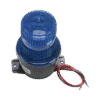 Luz de advertencia LED serie Streamline, 120 Vca, montaje tipo t, azul