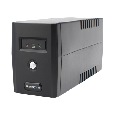 UPS 600VA/360 W Línea Interactiva / 6 Contactos 5-15R (4 Respaldadas) / Regulación de Voltaje / Protección RJ45
