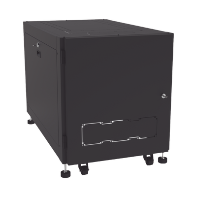 Gabinete Profesional de Piso para Telecomunicaciones de 12UR, 1000 mm Profundidad, Se envía el Gabinete armado.
