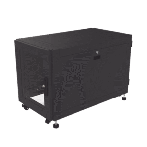 Gabinete Profesional de Piso para Telecomunicaciones de 12UR, 1000 mm Profundidad, Se envía el Gabinete armado.