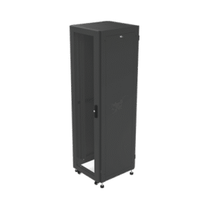 Gabinete para Telecomunicaciones Rack Estándar de 19", 42UR, 600 mm Ancho x 600 mm Profundidad. Fabricado en Acero, Se envía el Gabinete Armado.