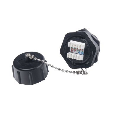 Jack Industrial RJ45 Categoría 6 Blindado, IP67 (Waterproof)