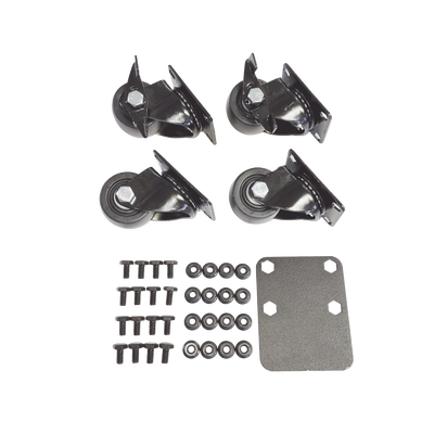 Juego de 4 Ruedas para Gabinetes Linkedpro Terminación R2 (2 con freno, 2 libres)