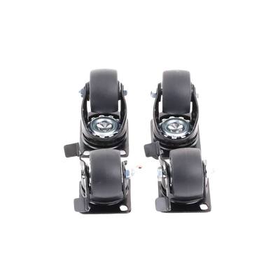 Juego de 4 Ruedas para Gabinetes Linkedpro Terminación R2 (2 con freno, 2 libres)