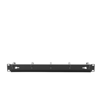 Organizador de Cables con 5 anillos, 1U, 19" Color negro