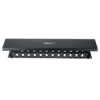 Organizador de Cables Horizontal de 2U para Rack de 19" con Cubierta Metálica