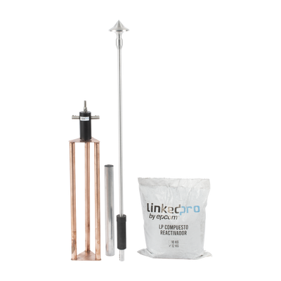 Punta Pararrayo de Aluminio de 50 m de Diámetro de Protección Punta Pararrayo de Aluminio de 50 m de Diámetro de Protección