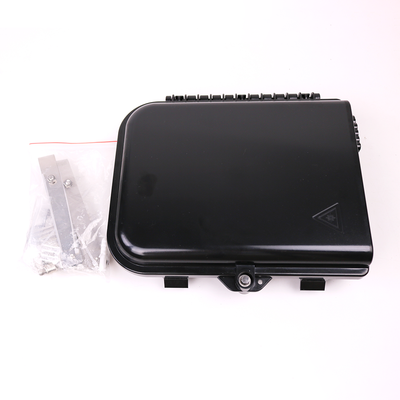 Cierre de Empalme para 24 fusiones de fibra óptica, Interior/Exterior, 3 Entradas para Cable Ø 6-12mm, con 8 acopladores SC/APC y splitter 1x8 SC/APC Incluido, IP65