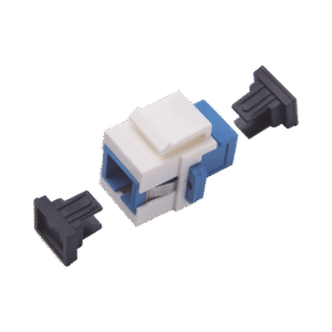 Acoplador Keystone de fibra óptica Monomodo SC/PC Simplex a SC/PC Simplex