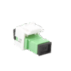 Acoplador Keystone de fibra óptica Monomodo SC/APC Simplex a SC/APC