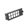Placa acopladora vacía para Distribuidor de Fibra Óptica LP-ODF-8024, acepta 12 acopladores SC simplex o 12 acopladores LC Duplex, color negro