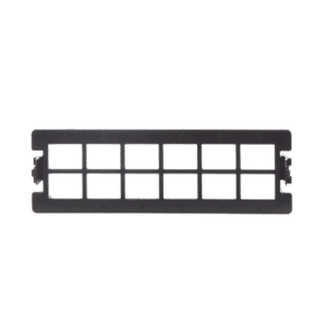 Placa acopladora vacía para Distribuidor de Fibra Óptica LP-ODF-8024, acepta 12 acopladores SC simplex o 12 acopladores LC Duplex, color negro