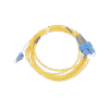 Jumper de Fibra Óptica Monomodo 9/125 LC/UPC-SC/UPC, PVC, 2.0 mm, Dúplex, amarillo, 3 metros