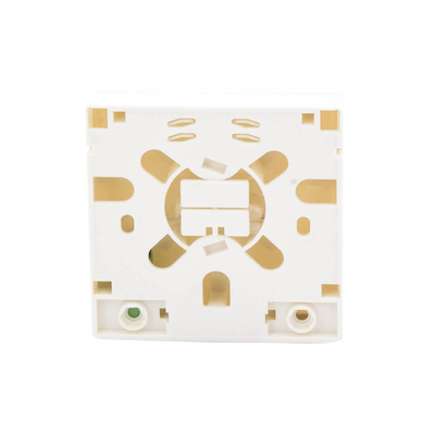 Caja Terminal de Fibra Óptica (Roseta) con un Acoplador SC/APC, color Blanco Caja Terminal de Fibra Óptica (Roseta) con un Acoplador SC/APC, color Blanco