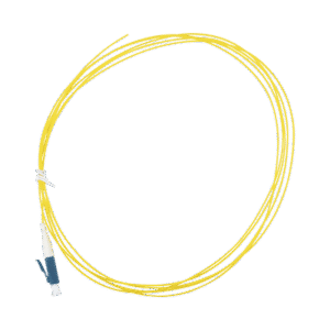 Pigtail de Fibra Óptica Monomodo LC/UPC, simplex de 2 metros