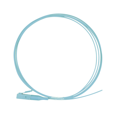 Pigtail de Fibra Óptica Simplex LC, PVC, OM3 50/125, Aqua, 1 metro Pigtail de Fibra Óptica Simplex LC, PVC, OM3 50/125, Aqua, 1 metro