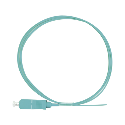 Pigtail de Fibra Óptica Simplex SC, PVC, OM3 50/125, Aqua, 1 metro Pigtail de Fibra Óptica Simplex SC, PVC, OM3 50/125, Aqua, 1 metro