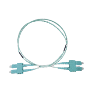 Jumper de Fibra Óptica Multimodo OM3 50/125 SC-SC OFNR (Riser), 2.0 mm, Dúplex, Aqua, 3 metros Jumper de Fibra Óptica Multimodo OM3 50/125 SC-SC OFNR (Riser), 2.0 mm, Dúplex, Aqua, 3 metros
