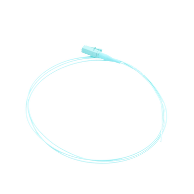 Pigtail de Fibra Óptica Simplex LC, PVC, OM4 50/125, Aqua, 1 metro Pigtail de Fibra Óptica Simplex LC, PVC, OM4 50/125, Aqua, 1 metro