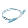 Jumper de Fibra Óptica Multimodo OM4 50/125 LC-LC OFNR (Riser), 2.0 mm, Dúplex, Aqua, 1 metro Jumper de Fibra Óptica Multimodo OM4 50/125 LC-LC OFNR (Riser), 2.0 mm, Dúplex, Aqua, 1 metro