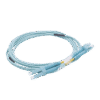 Jumper de Fibra Óptica Multimodo OM4 50/125 LC-LC OFNR (Riser), 2.0 mm, Dúplex, Aqua, 2 metros