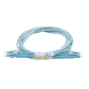 Jumper de Fibra Óptica Multimodo OM4 50/125 LC-LC OFNR (Riser), 2.0 mm, Dúplex, Aqua, 3 metros