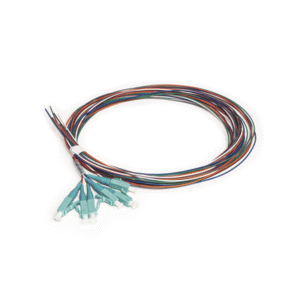 Kit de 6 Pigtails LC Multimodo OM3 50/125, conectores aqua, 2 metros Kit de 6 Pigtails LC Multimodo OM3 50/125, conectores aqua, 2 metros