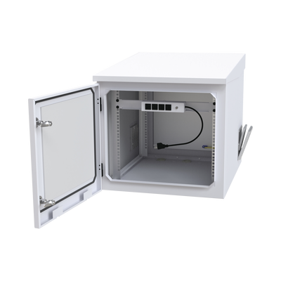 Gabinete PROFUNDO hasta 705 mm de profundidad, de Exterior de 9UR con Ventiladores y Termostato, Se envía el Gabinete Armado, (Montaje a poste o torre se vende por separado). Gabinete PROFUNDO hasta 705 mm de profundidad, de Exterior de 9UR con Ventiladores y Termostato, Se envía el Gabinete Armado, (Montaje a poste o torre se vende por separado).