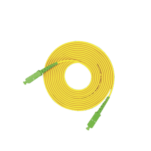 Jumper de Fibra Óptica Monomodo SC/APC-SC/APC Simplex, color amarillo, 3 metros