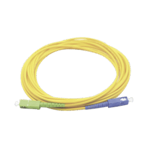 Jumper de Fibra Óptica Monomodo SC/UPC-SC/APC Simplex, color amarillo 3 metros