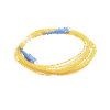 Jumper de Fibra Óptica Monomodo SC/UPC - SC/UPC Simplex, color amarillo, 5 metros
