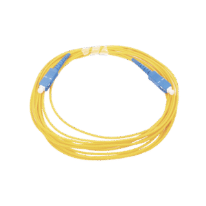 Jumper de Fibra Óptica Monomodo SC/UPC - SC/UPC Simplex, color amarillo, 5 metros