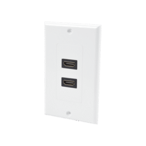 Placa de pared de 2 puertos HDMI hembra a hembra