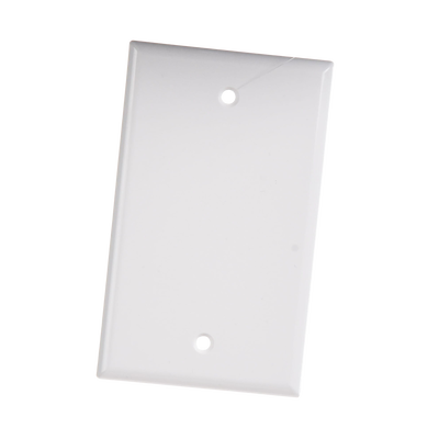 Placa de Pared Ciega Universal, Color Blanco
