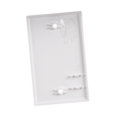Placa de Pared Ciega Universal, Color Blanco