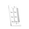 Placa de pared de 6 puertos, Keystone, Color Blanco Placa de pared de 6 puertos, Keystone, Color Blanco