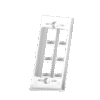 Placa de pared de 6 puertos, Keystone, Color Blanco Placa de pared de 6 puertos, Keystone, Color Blanco