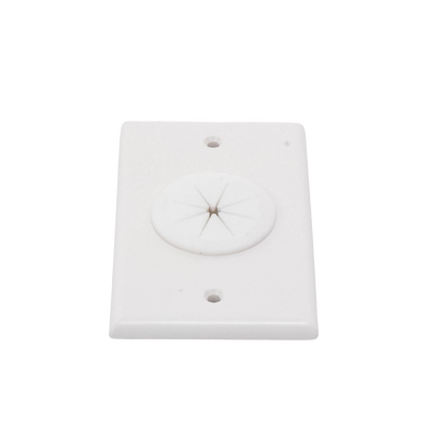 Placa de Pared, con Orificio y Grommet, Ideal para pasar cables